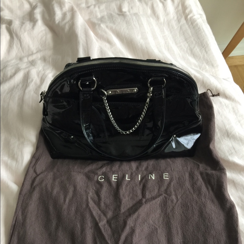 ✨ AUTHENTIC Celine black patent leather handbag - Picture 8 of 8